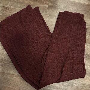 H&M Women's Wide Leg Pants in Rich Brown